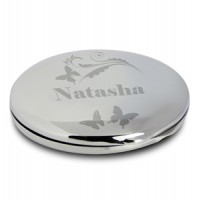 Butterfly Swirl Compact Mirror