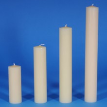 2" diameter Church Altar Candles