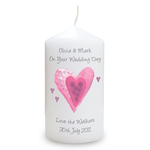 Hearts Candle
