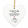 Personalised Together Is My Favorite Place Wooden Heart Decoration