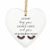 Personalised Eyelash Wooden Heart Decoration